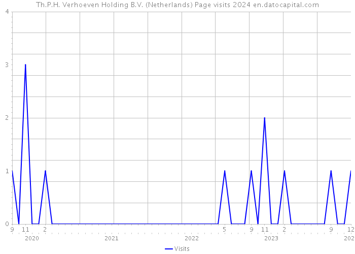 Th.P.H. Verhoeven Holding B.V. (Netherlands) Page visits 2024 