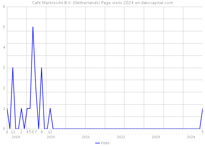 Café Marktzicht B.V. (Netherlands) Page visits 2024 