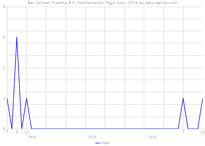 Bas Selman Trading B.V. (Netherlands) Page visits 2024 