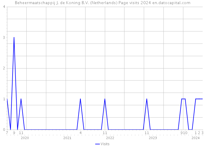 Beheermaatschappij J. de Koning B.V. (Netherlands) Page visits 2024 