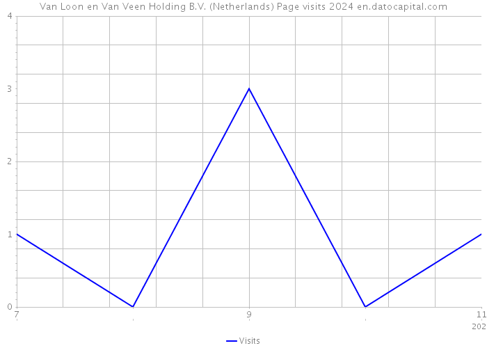Van Loon en Van Veen Holding B.V. (Netherlands) Page visits 2024 