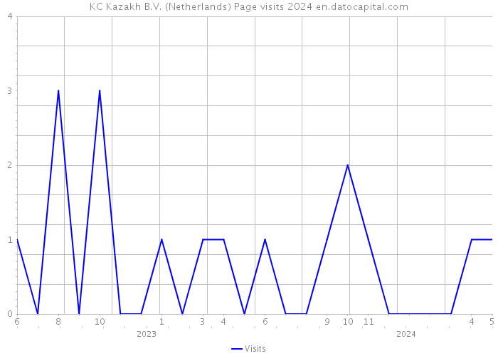 KC Kazakh B.V. (Netherlands) Page visits 2024 