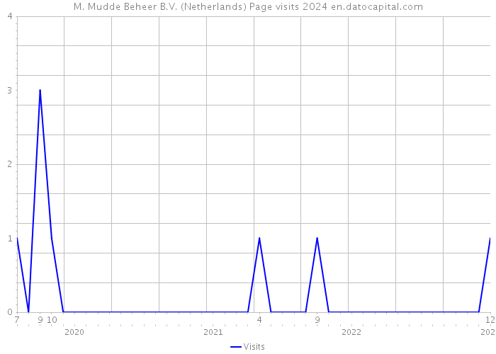 M. Mudde Beheer B.V. (Netherlands) Page visits 2024 