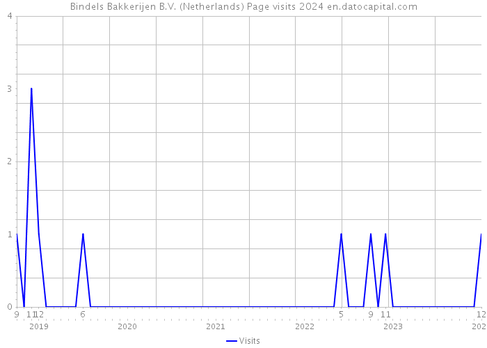 Bindels Bakkerijen B.V. (Netherlands) Page visits 2024 