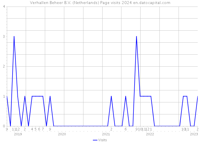 Verhallen Beheer B.V. (Netherlands) Page visits 2024 