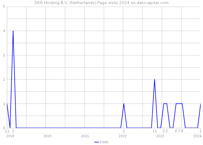 DKR Holding B.V. (Netherlands) Page visits 2024 
