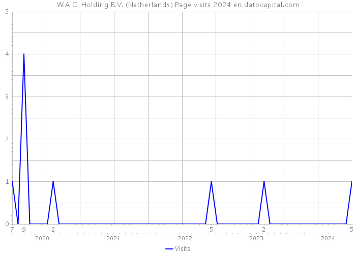 W.A.C. Holding B.V. (Netherlands) Page visits 2024 