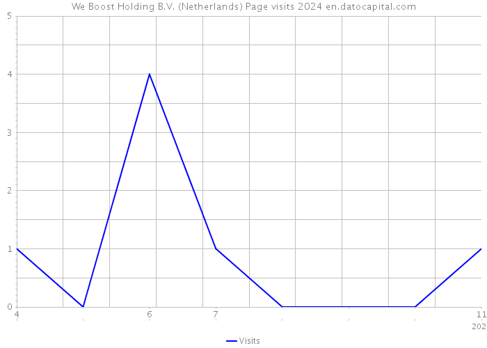 We Boost Holding B.V. (Netherlands) Page visits 2024 