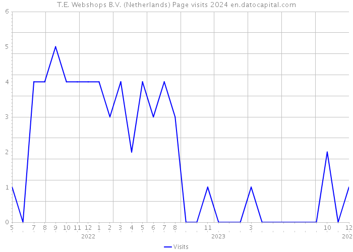 T.E. Webshops B.V. (Netherlands) Page visits 2024 