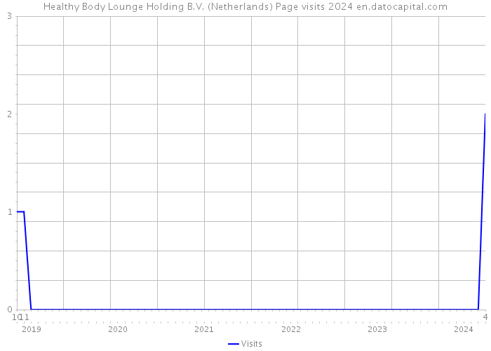 Healthy Body Lounge Holding B.V. (Netherlands) Page visits 2024 