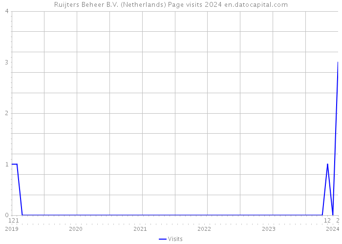 Ruijters Beheer B.V. (Netherlands) Page visits 2024 
