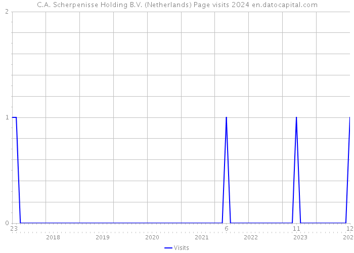 C.A. Scherpenisse Holding B.V. (Netherlands) Page visits 2024 