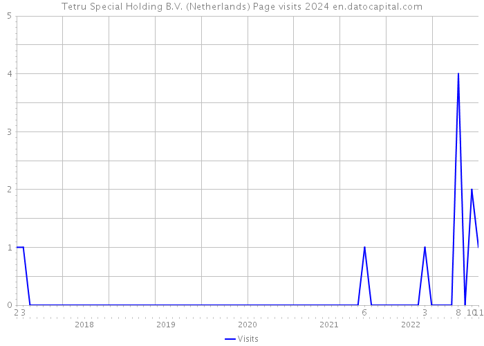 Tetru Special Holding B.V. (Netherlands) Page visits 2024 
