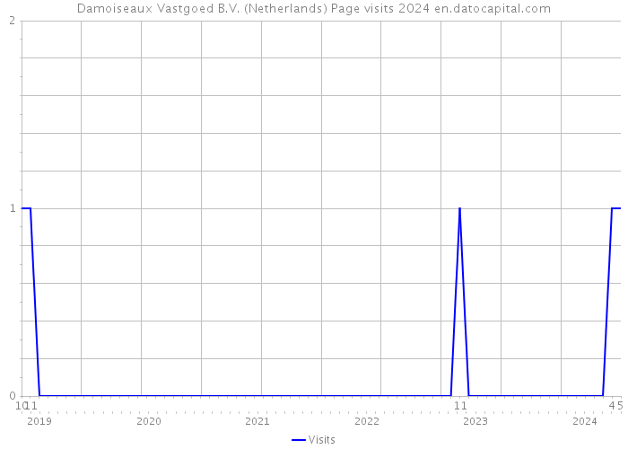 Damoiseaux Vastgoed B.V. (Netherlands) Page visits 2024 