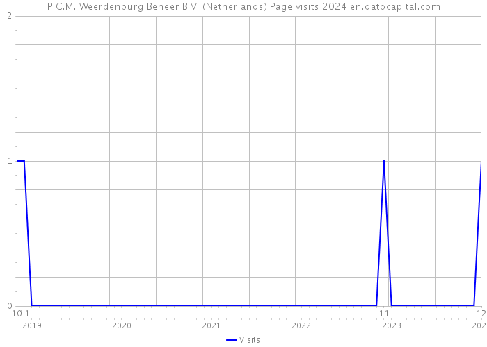 P.C.M. Weerdenburg Beheer B.V. (Netherlands) Page visits 2024 