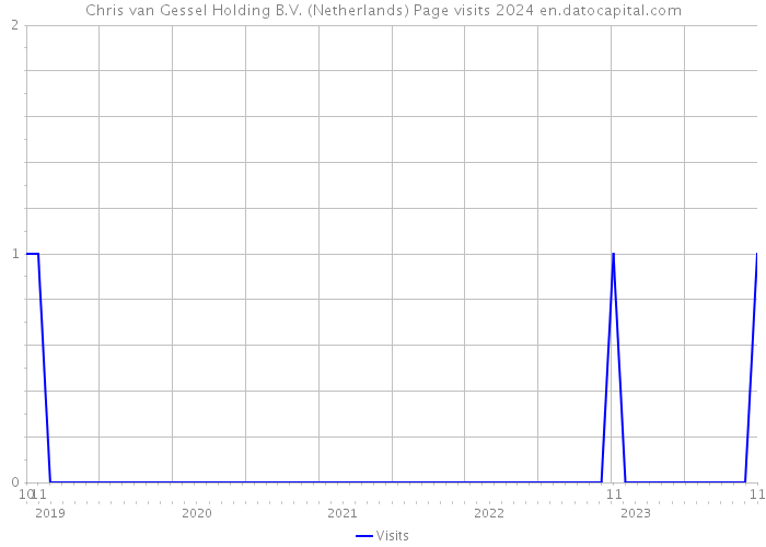 Chris van Gessel Holding B.V. (Netherlands) Page visits 2024 