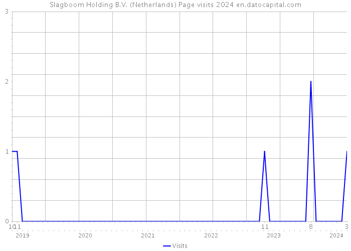 Slagboom Holding B.V. (Netherlands) Page visits 2024 