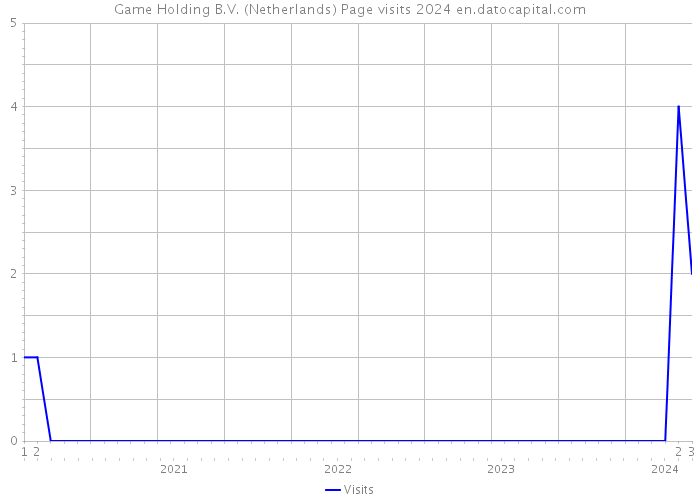 Game Holding B.V. (Netherlands) Page visits 2024 