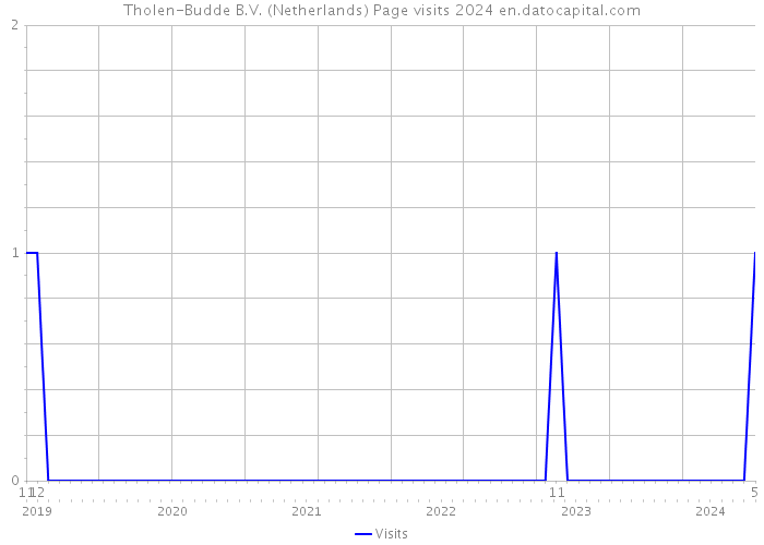 Tholen-Budde B.V. (Netherlands) Page visits 2024 