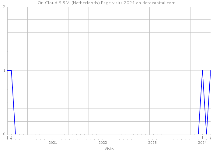 On Cloud 9 B.V. (Netherlands) Page visits 2024 