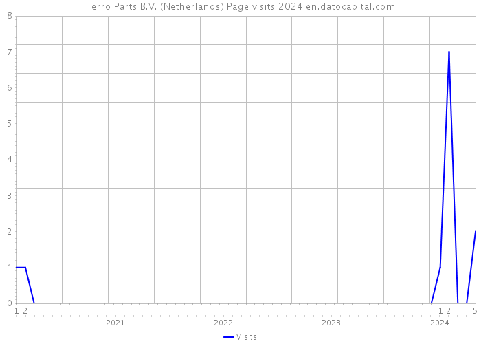 Ferro Parts B.V. (Netherlands) Page visits 2024 
