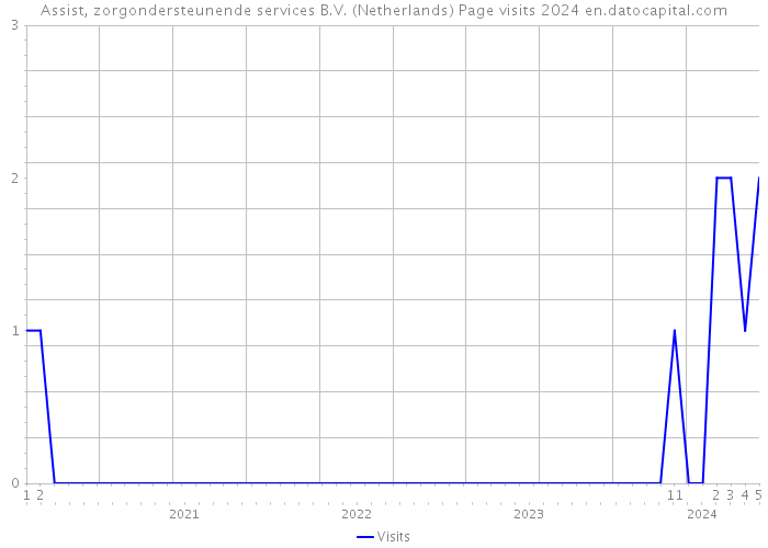Assist, zorgondersteunende services B.V. (Netherlands) Page visits 2024 