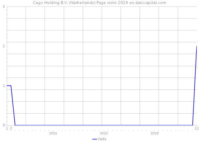 Cago Holding B.V. (Netherlands) Page visits 2024 