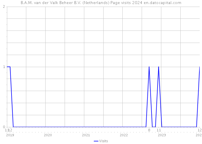B.A.M. van der Valk Beheer B.V. (Netherlands) Page visits 2024 