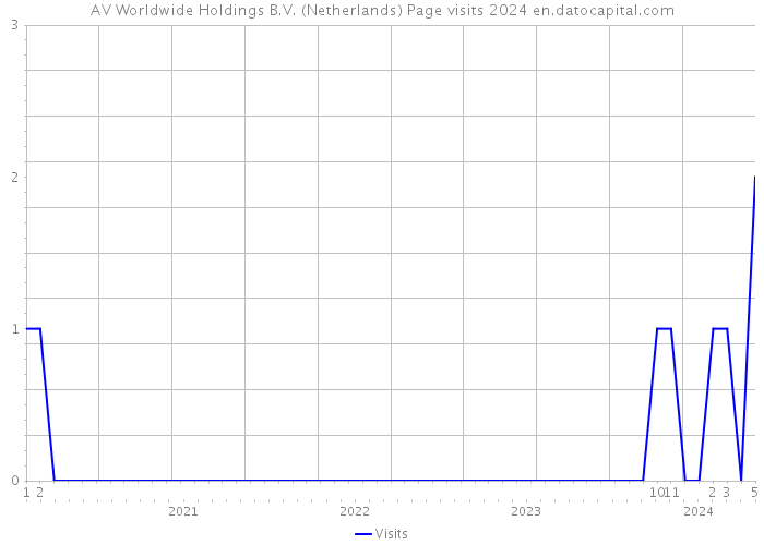 AV Worldwide Holdings B.V. (Netherlands) Page visits 2024 