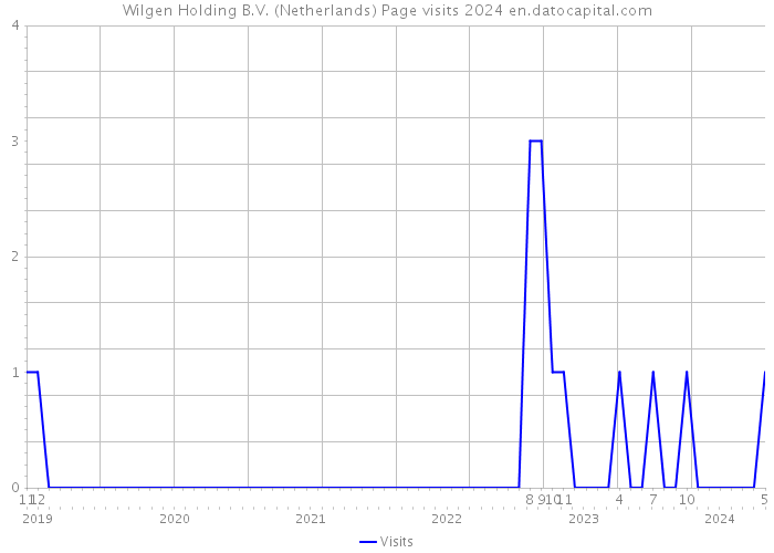Wilgen Holding B.V. (Netherlands) Page visits 2024 
