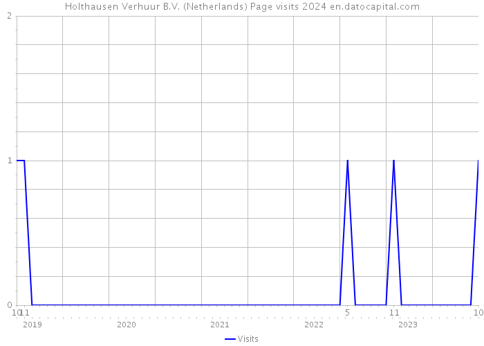 Holthausen Verhuur B.V. (Netherlands) Page visits 2024 