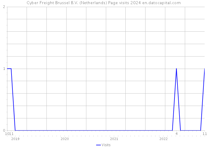 Cyber Freight Brussel B.V. (Netherlands) Page visits 2024 