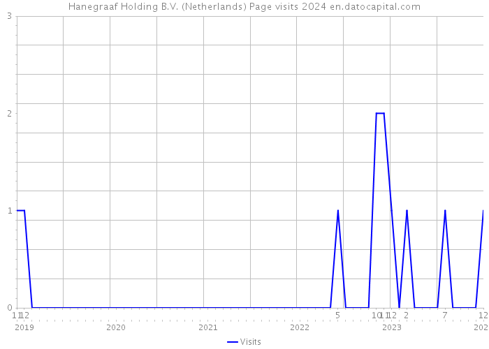 Hanegraaf Holding B.V. (Netherlands) Page visits 2024 