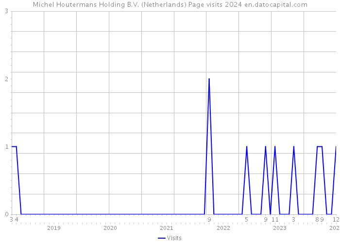 Michel Houtermans Holding B.V. (Netherlands) Page visits 2024 