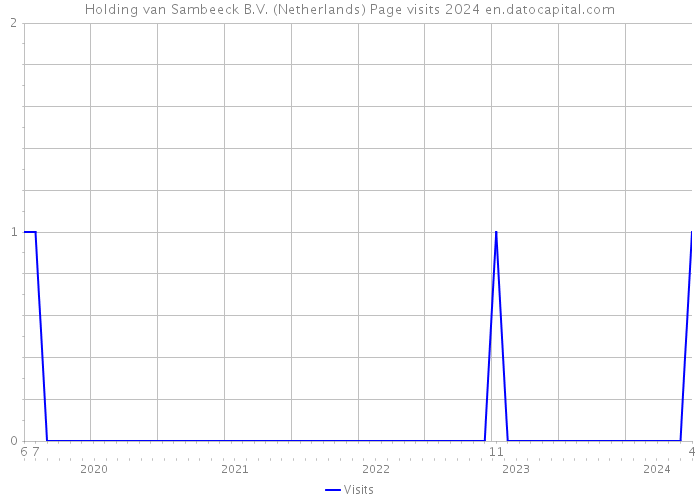 Holding van Sambeeck B.V. (Netherlands) Page visits 2024 