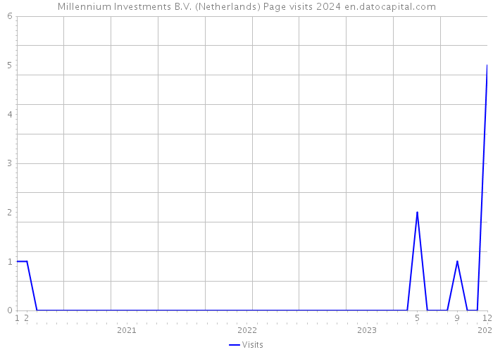 Millennium Investments B.V. (Netherlands) Page visits 2024 