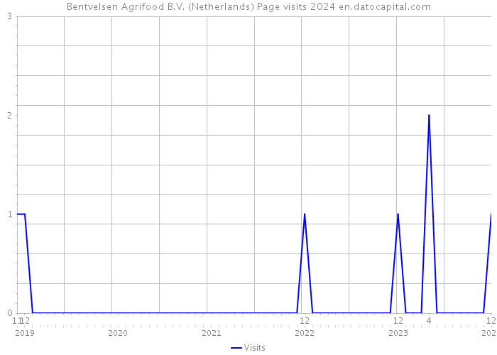 Bentvelsen Agrifood B.V. (Netherlands) Page visits 2024 