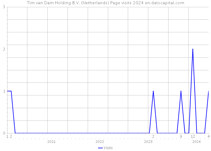 Tim van Dam Holding B.V. (Netherlands) Page visits 2024 