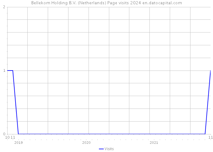 Bellekom Holding B.V. (Netherlands) Page visits 2024 