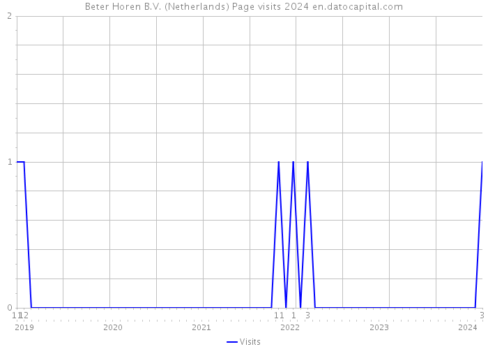 Beter Horen B.V. (Netherlands) Page visits 2024 