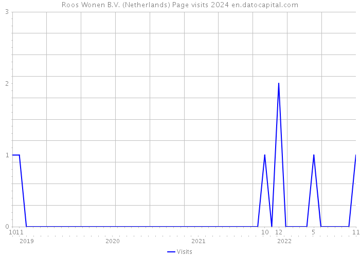 Roos Wonen B.V. (Netherlands) Page visits 2024 