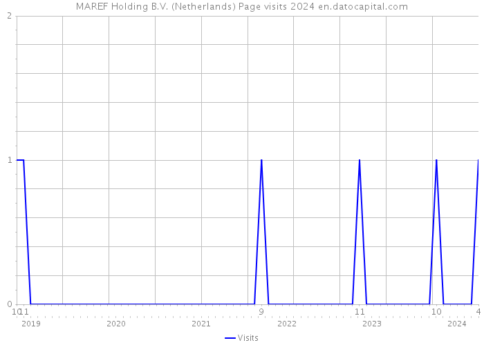 MAREF Holding B.V. (Netherlands) Page visits 2024 