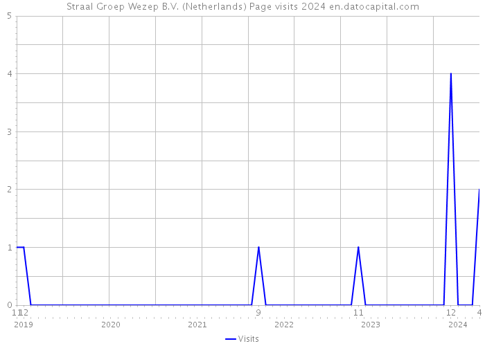 Straal Groep Wezep B.V. (Netherlands) Page visits 2024 