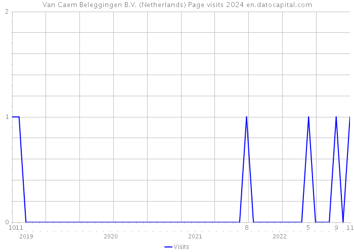 Van Caem Beleggingen B.V. (Netherlands) Page visits 2024 
