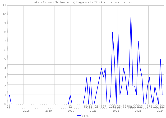 Hakan Cosar (Netherlands) Page visits 2024 