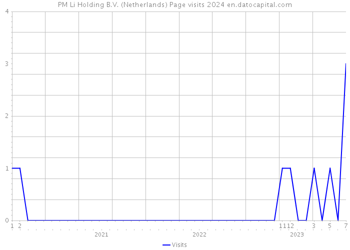 PM Li Holding B.V. (Netherlands) Page visits 2024 