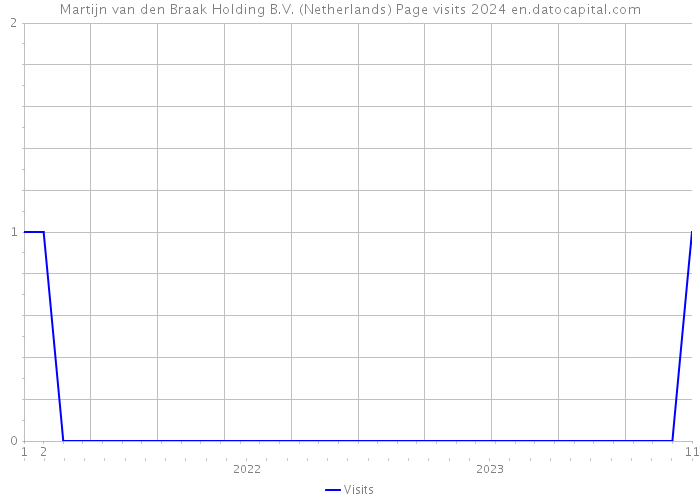 Martijn van den Braak Holding B.V. (Netherlands) Page visits 2024 