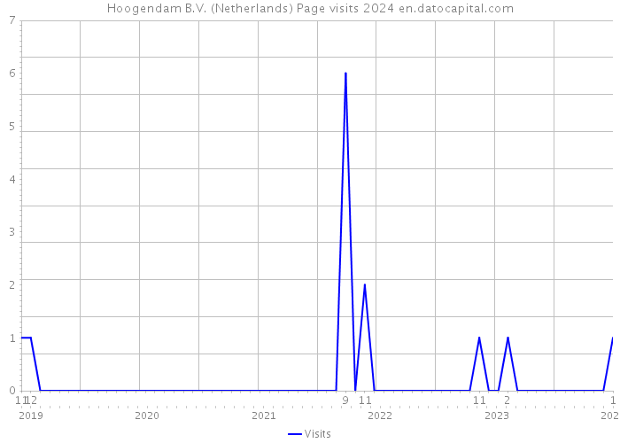 Hoogendam B.V. (Netherlands) Page visits 2024 