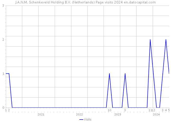 J.A.N.M. Schenkeveld Holding B.V. (Netherlands) Page visits 2024 