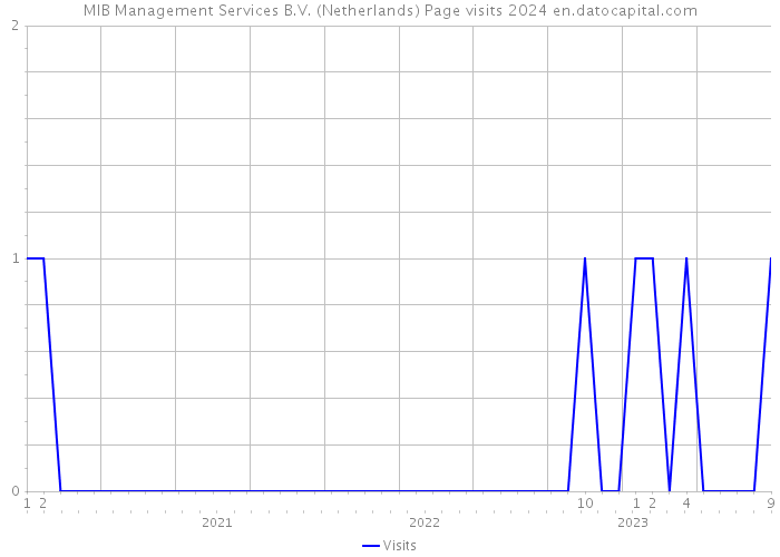 MIB Management Services B.V. (Netherlands) Page visits 2024 